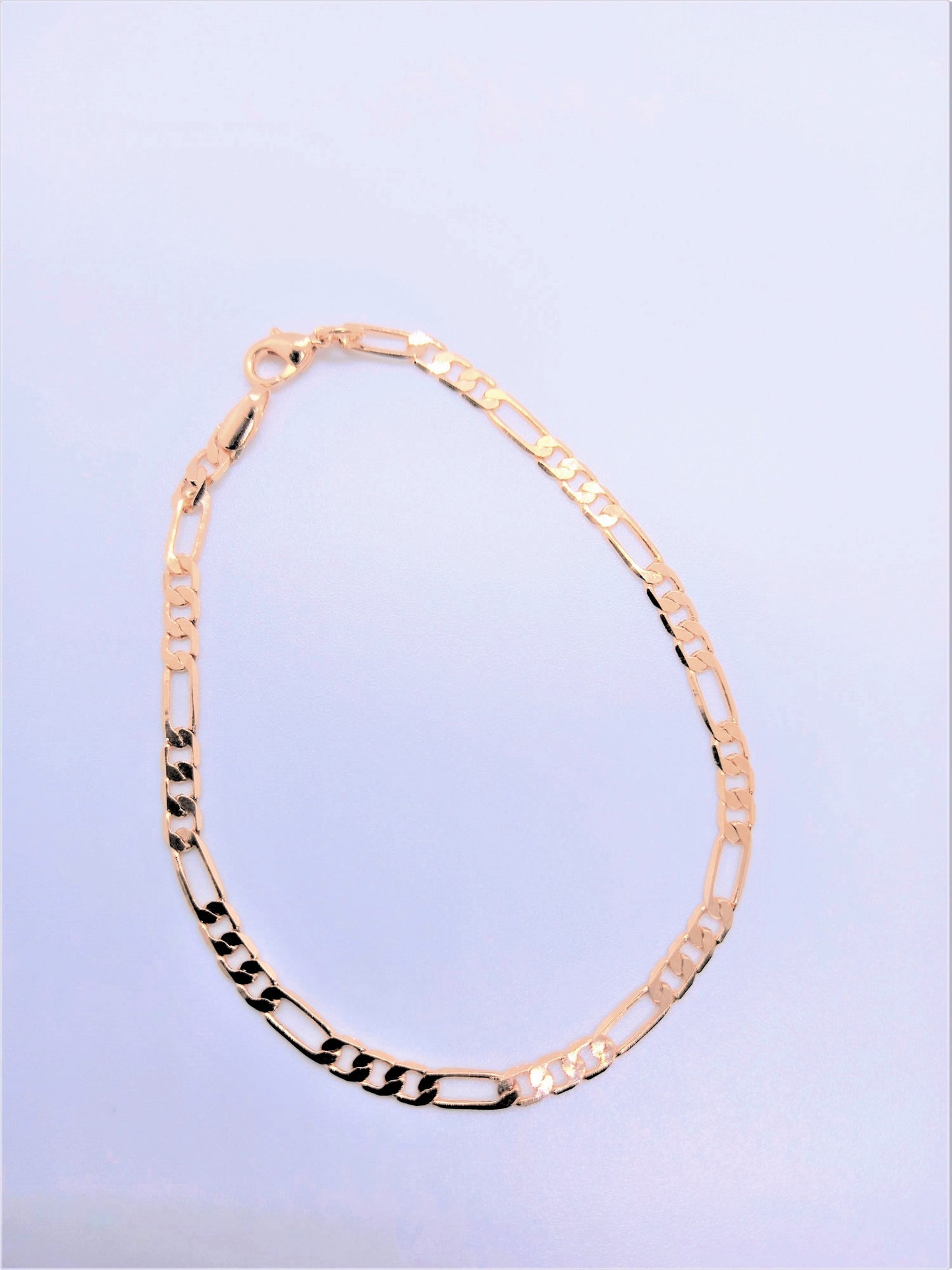 18 Kt GoldFilled Bangles and Bracelets - 18Kt GoldFilled Figaro Chain Bracelet 3mm