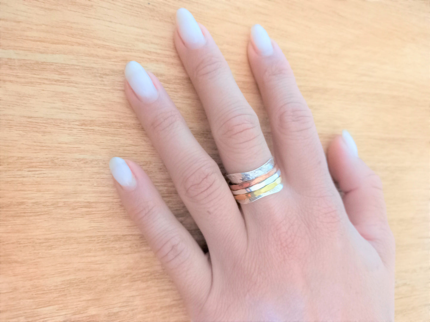 Sterling Silver Spinning Ring - Zen
