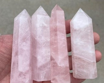 Gemstone Crystal Towers - Rose Quartz