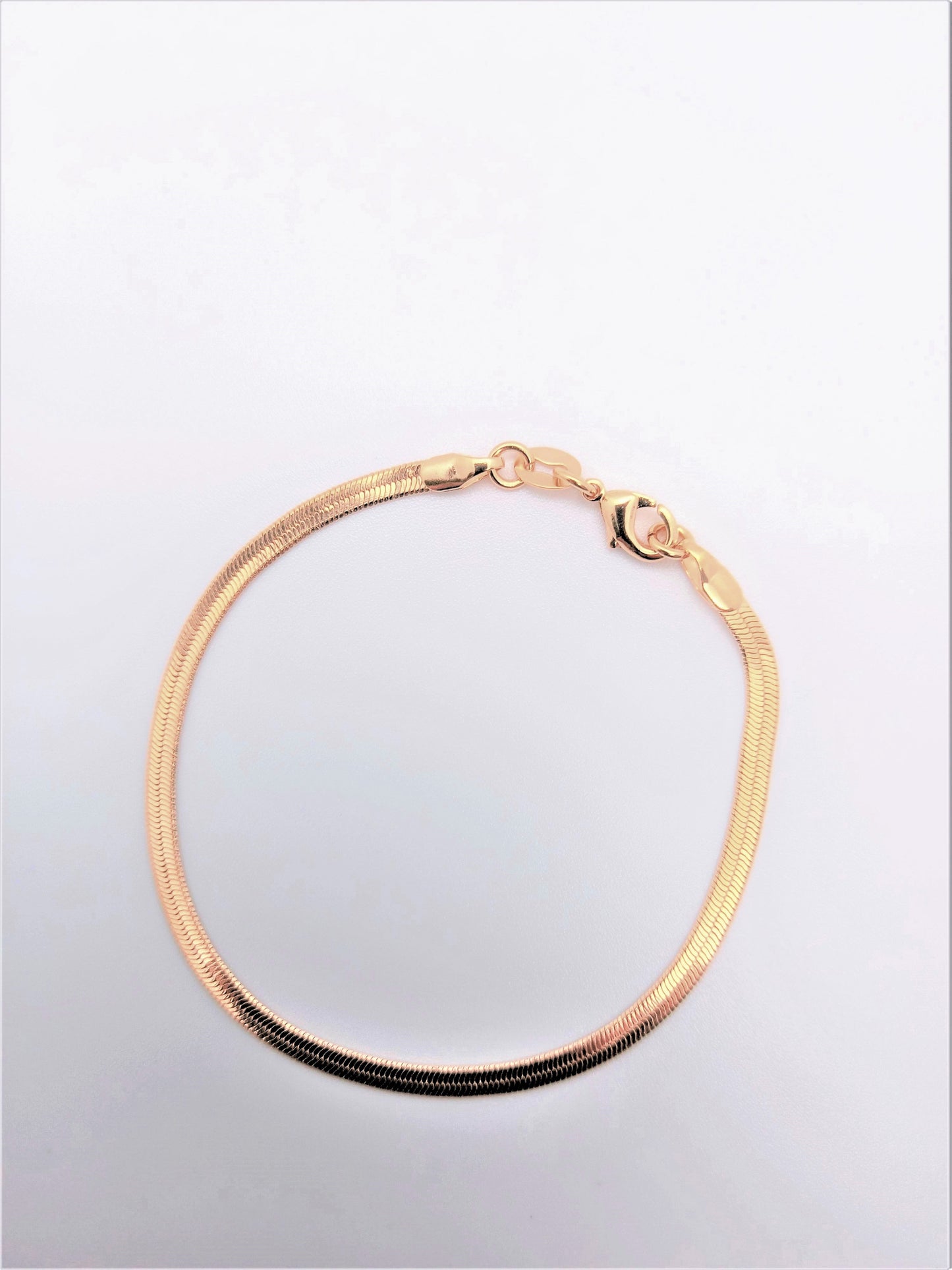 18 Kt Gold Filled Bangles and Bracelets - Herringbone Bracelet 3mm