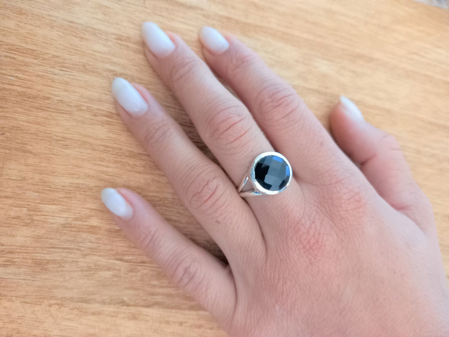 Sterling Silver Gemstone Rings - Black Onyx Sterling Silver Ring