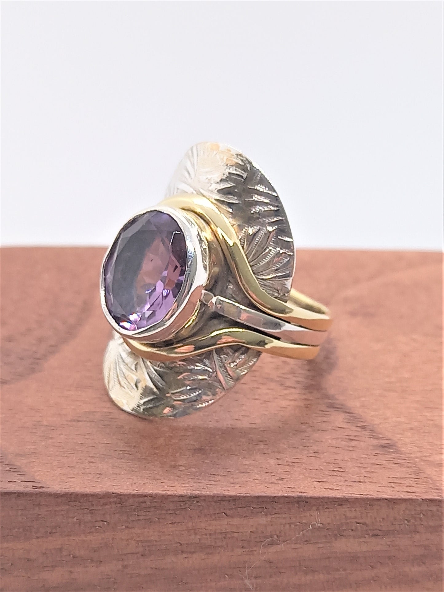 Sterling Silver Gemstone Rings - Amethyst Oval