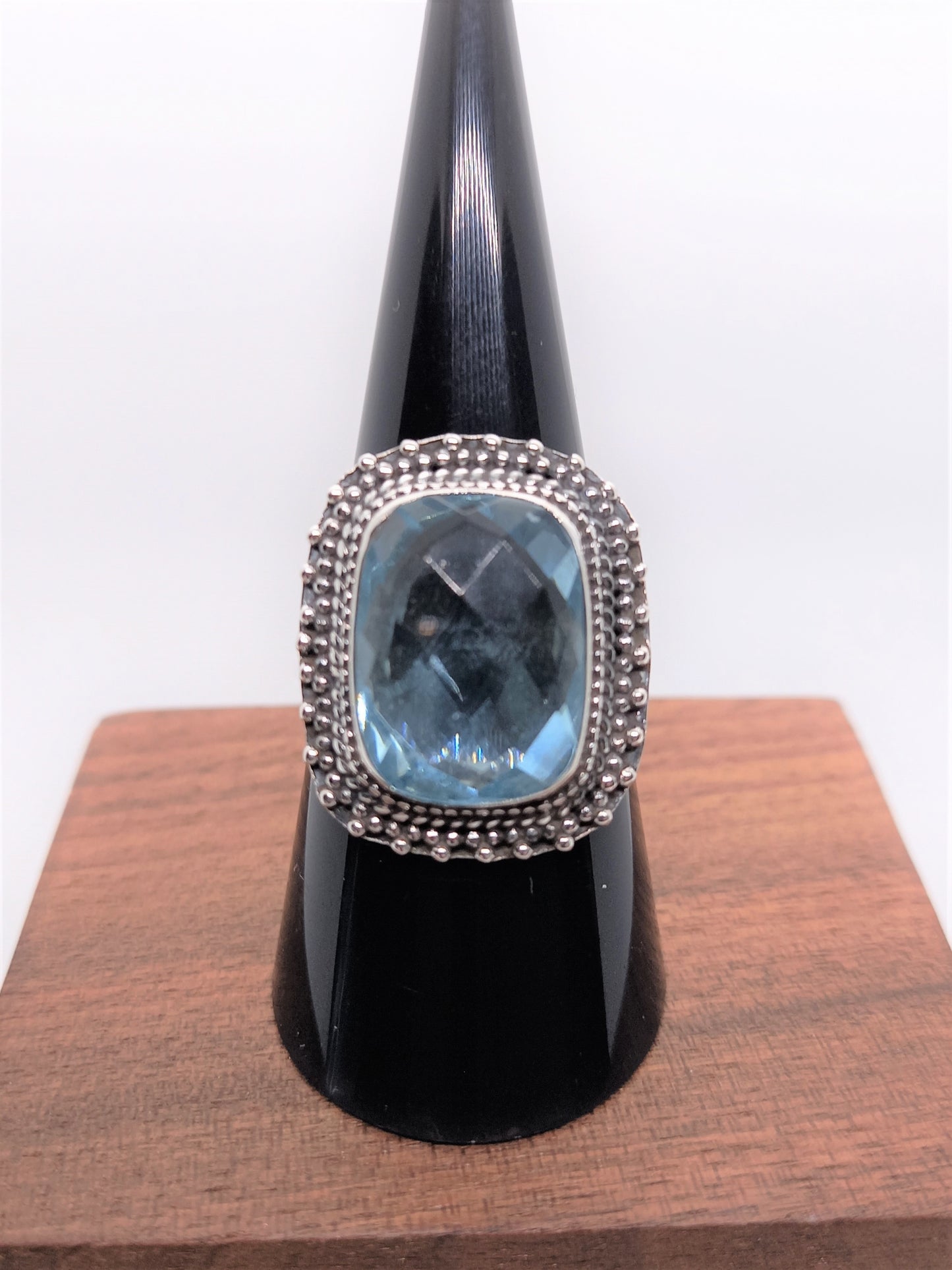 Sterling Silver Gemstone Rings - Blue Topaz Sterling Silver Ring