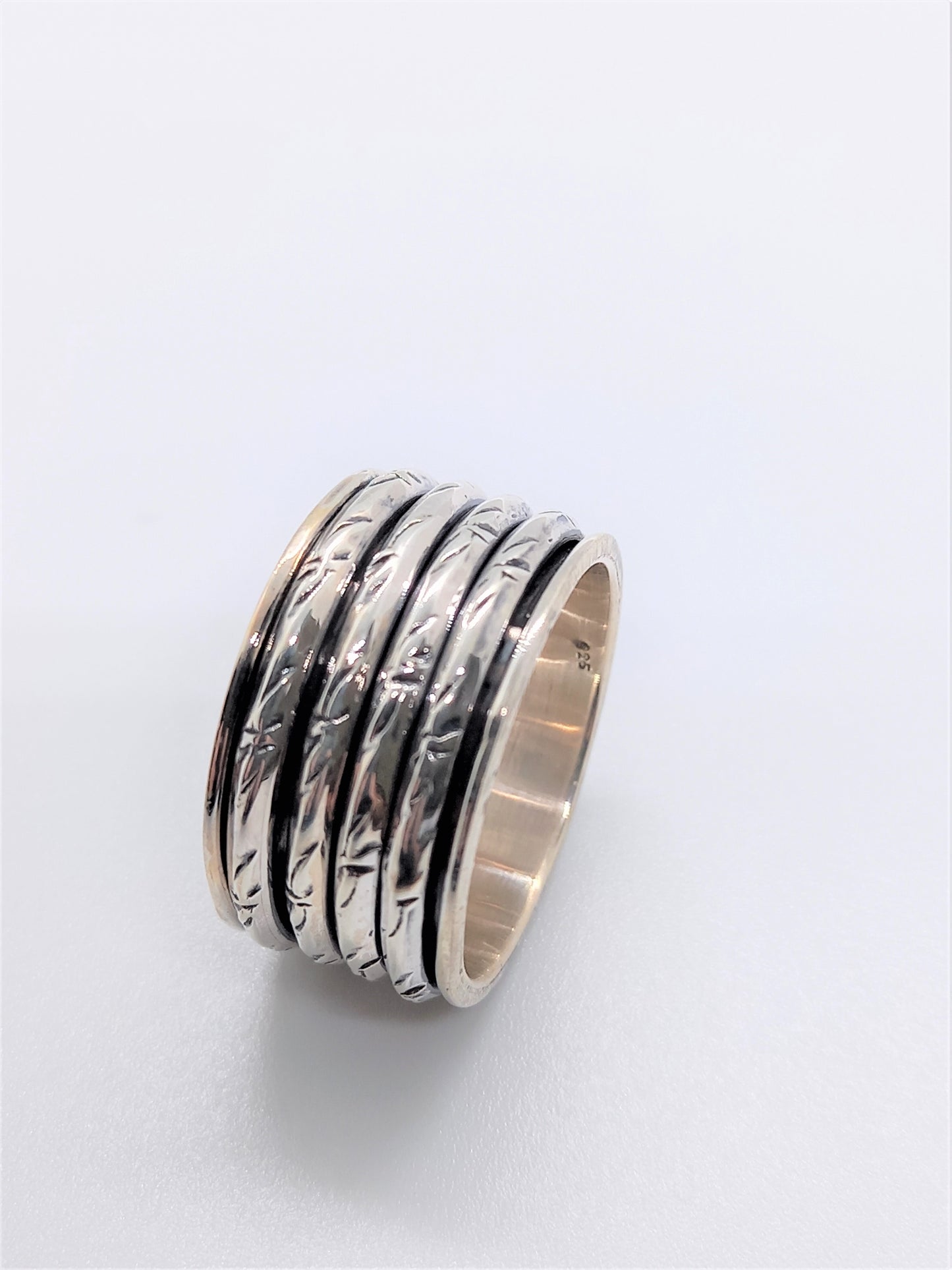 Sterling Silver Spinning Ring - Deva