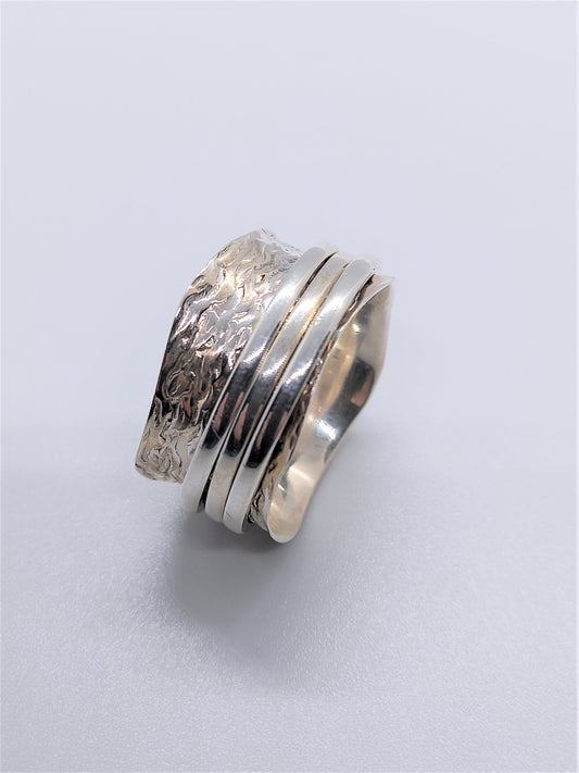 Sterling Silver Spinning Ring - Devi