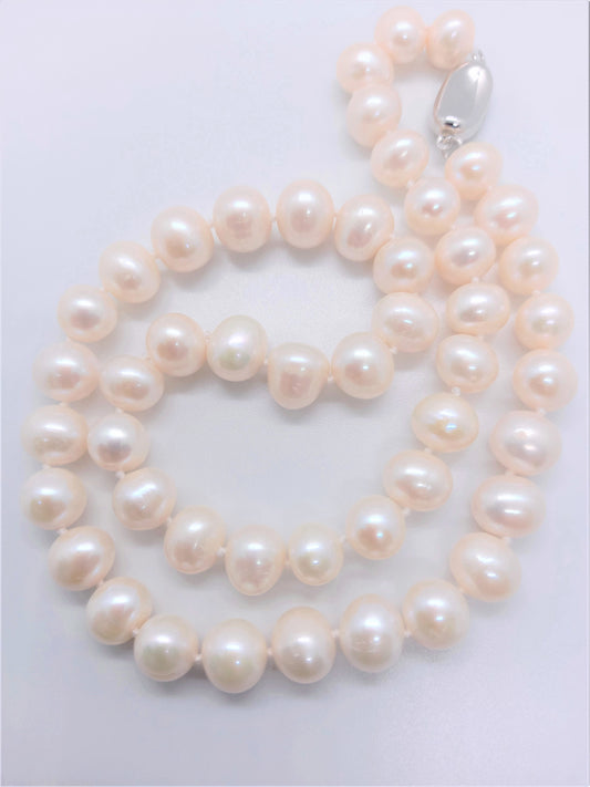 Freshwater Pearls - White/Champagne Baroque Pearls