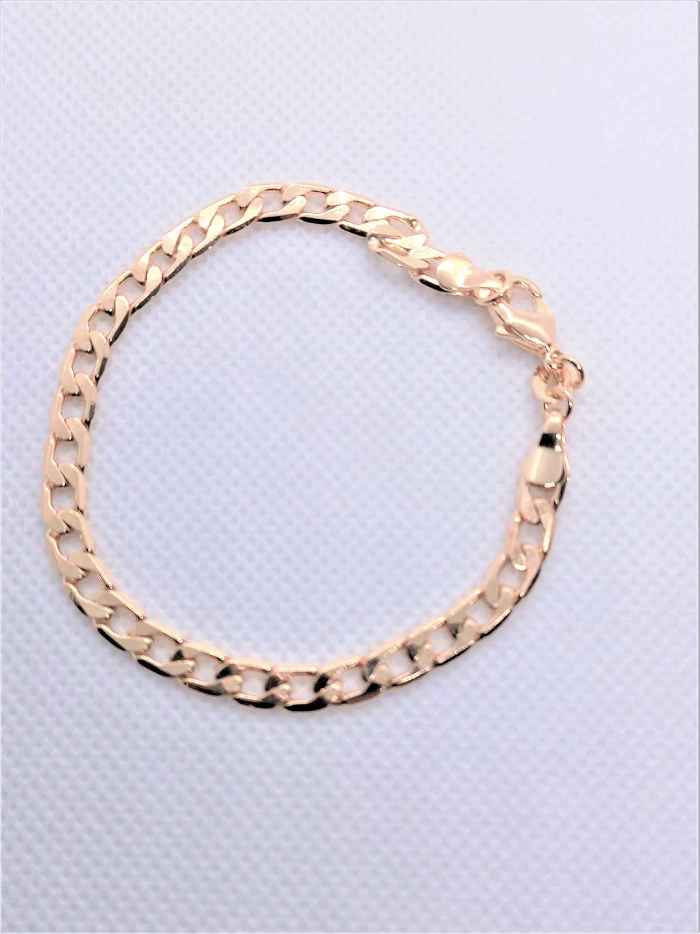 18 Kt Gold Filled Bangles and Bracelets - 18 Kt Gold Filled Cuban Link Bracelet