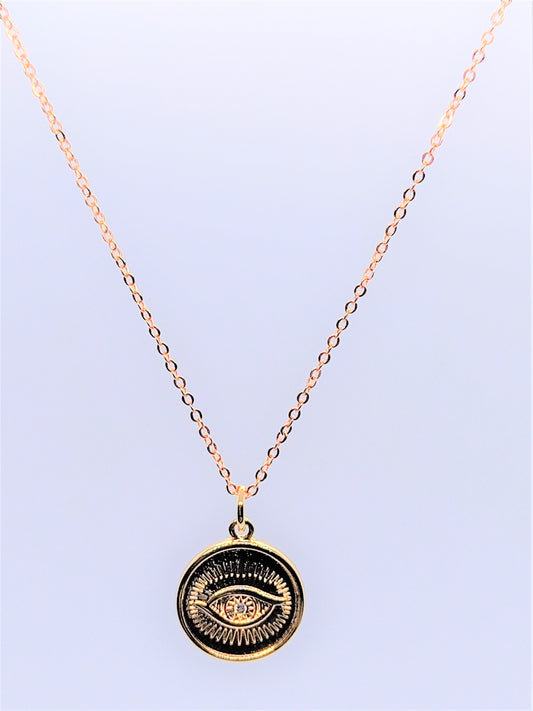 Gold Filled 108 Charm Necklaces - Golden Eye