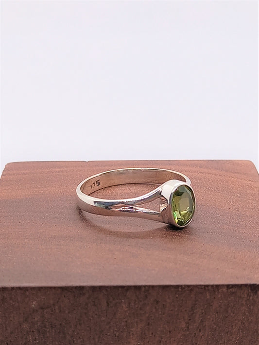 Sterling Silver Gemstone Rings - Peridot Sterling Silver Ring