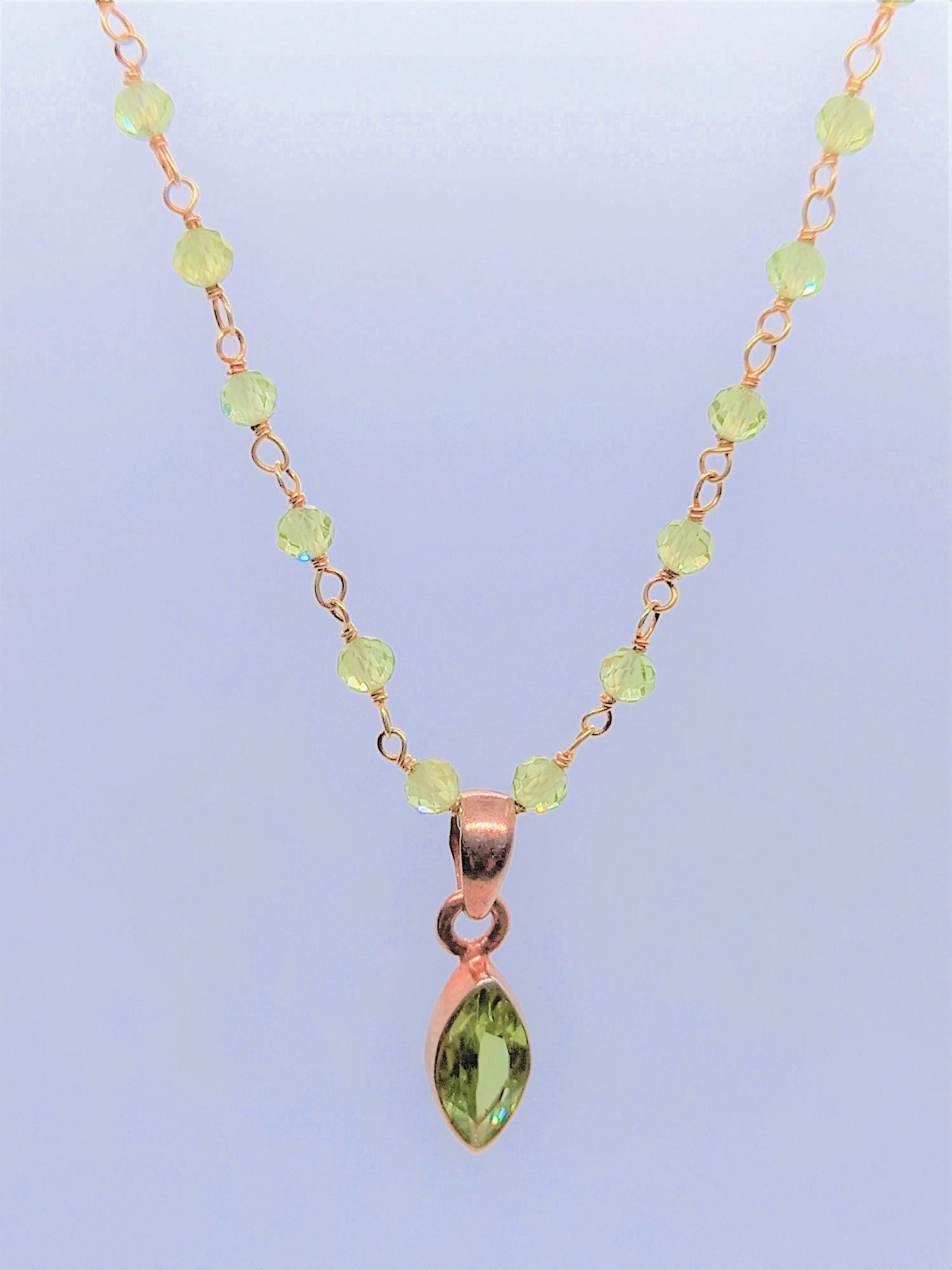 Serenity Jewellery - Peridot on Peridot chain  OUT OF STOCK