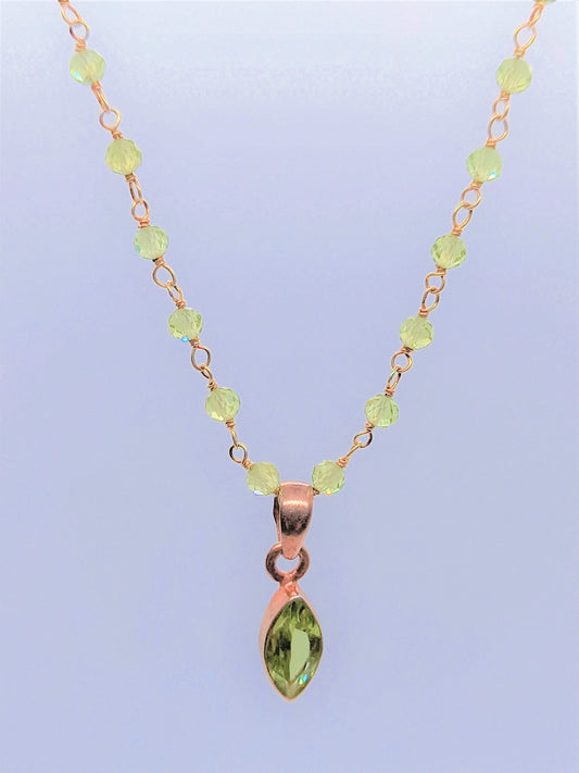 Serenity Jewellery - Peridot on Peridot chain  OUT OF STOCK