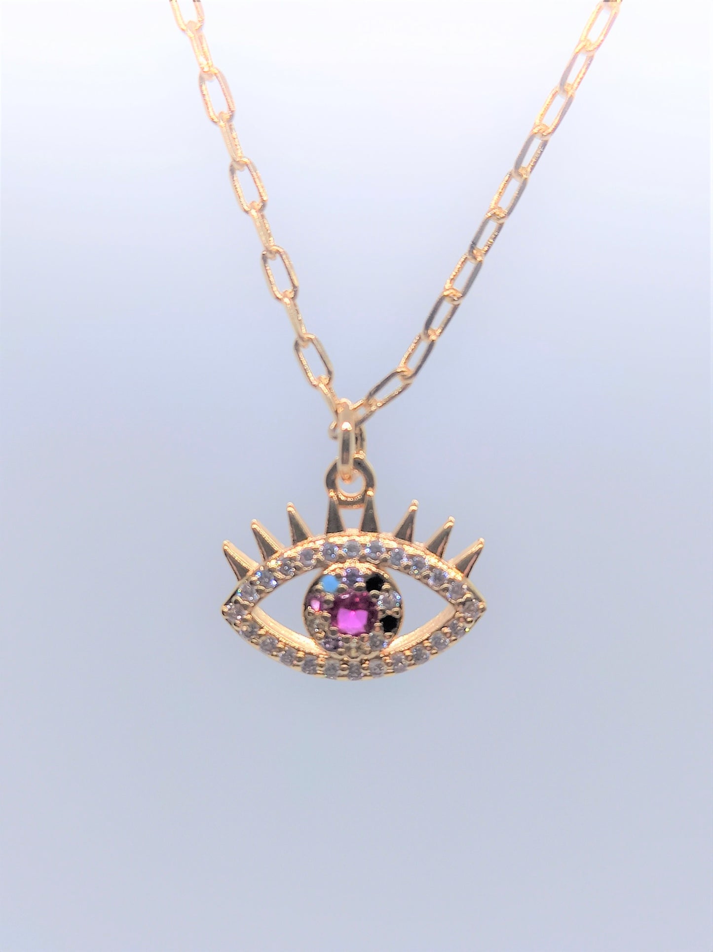 Gold Filled 108 Charm Necklaces - Queen Ruby Eye