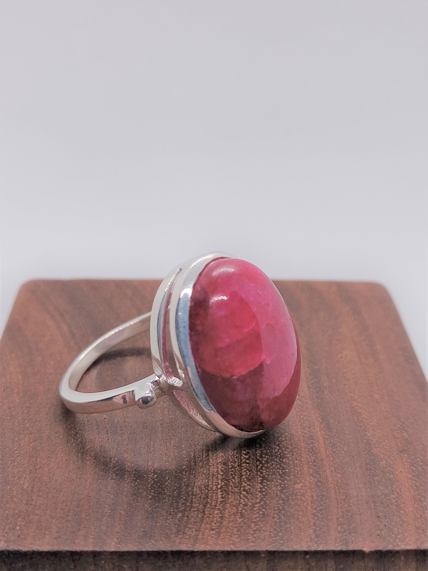 Sterling Silver Gemstone Rings - Ruby Sterling Silver Ring