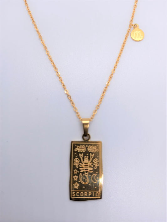 Zodiac 12 Signs Astrology Necklaces - Scorpio