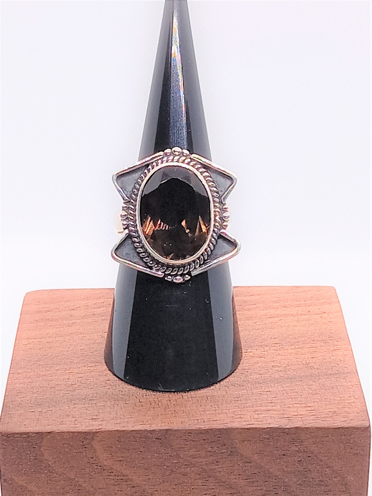 Sterling Silver Gemstone Rings - Smokey Quartz Sterling Silver Ring