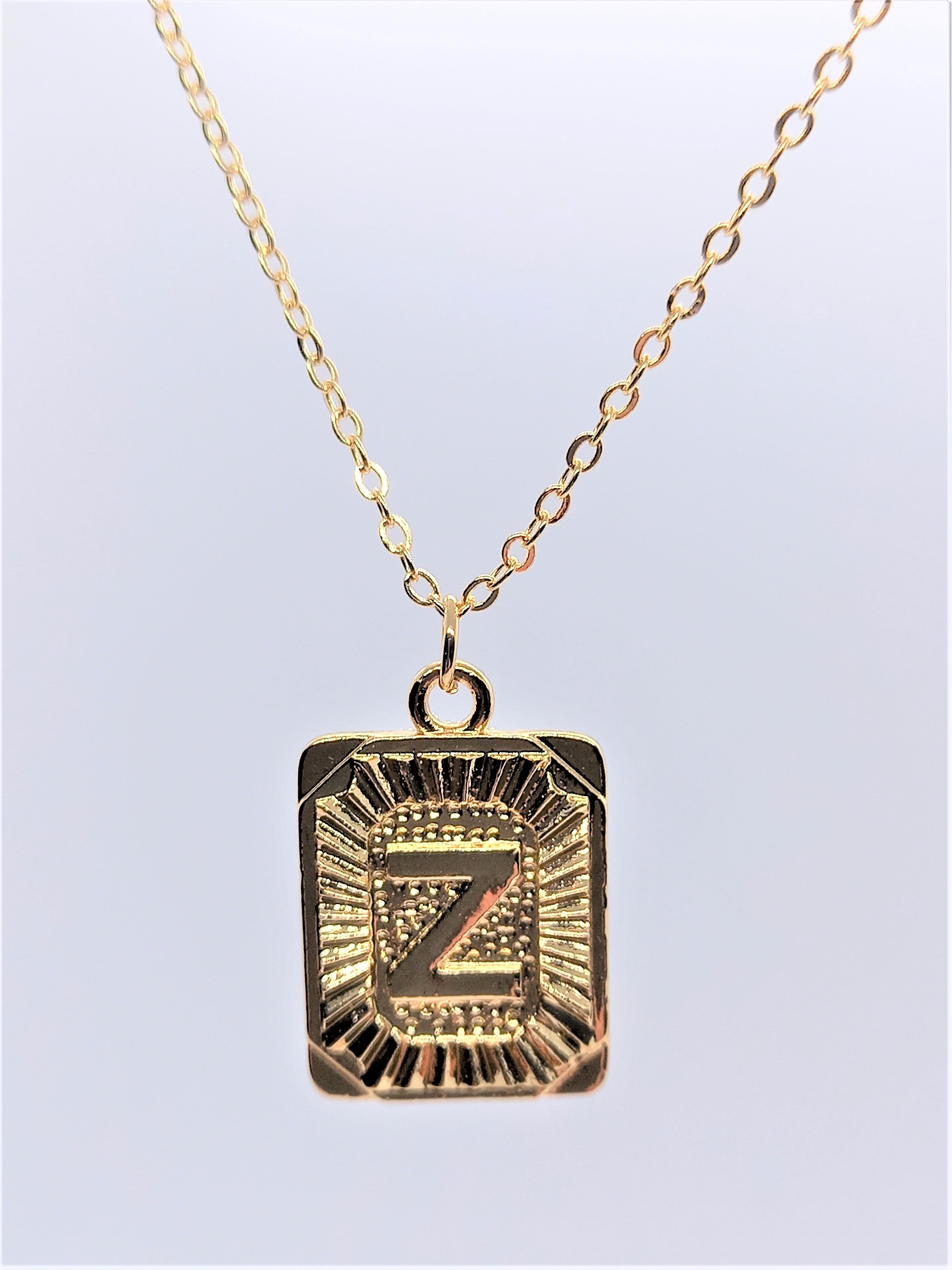 Z on sale charm necklace