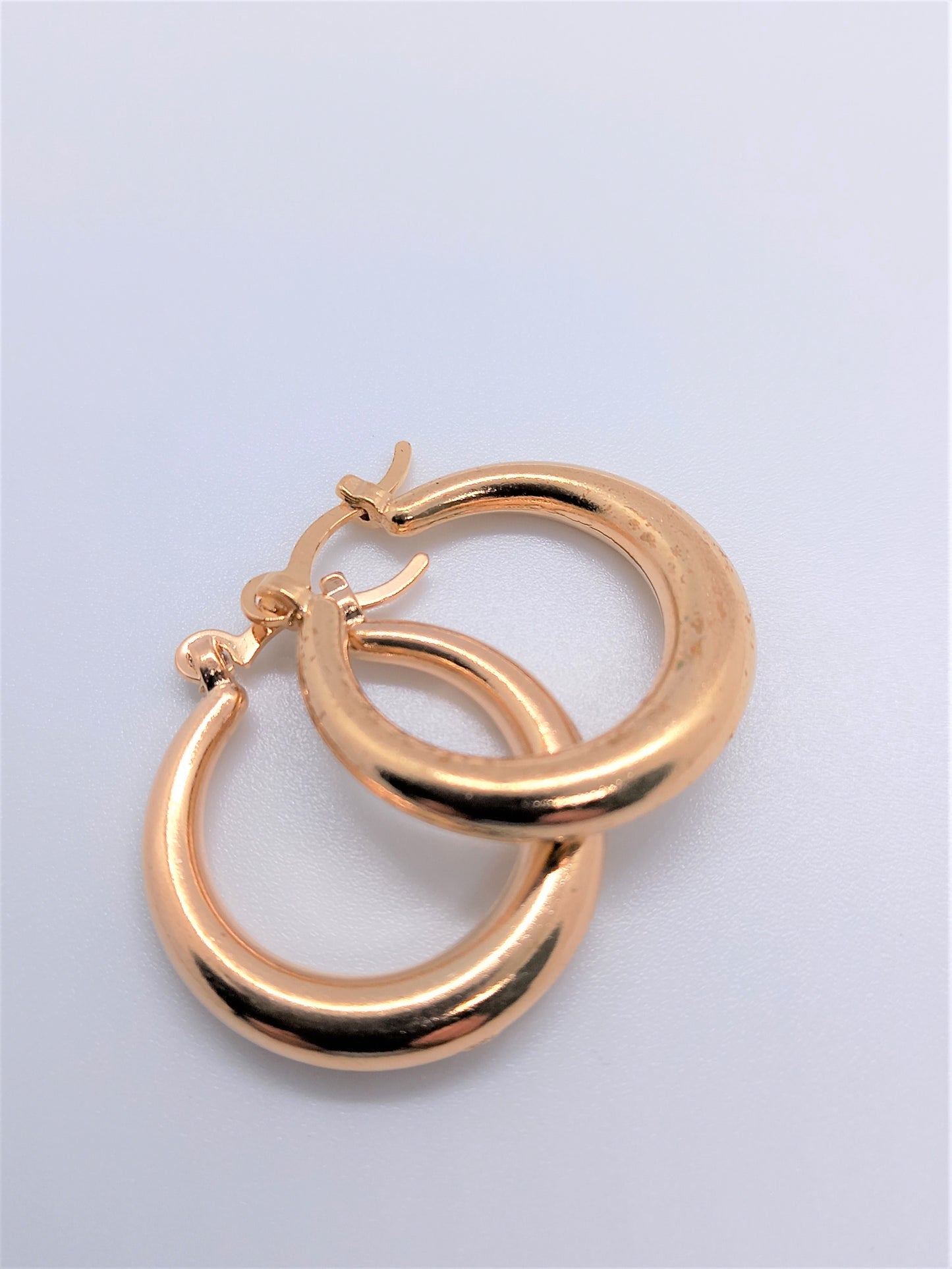 18kt Gold Filled Earrings - Gold filled Earrings Medium Smooth Hoops