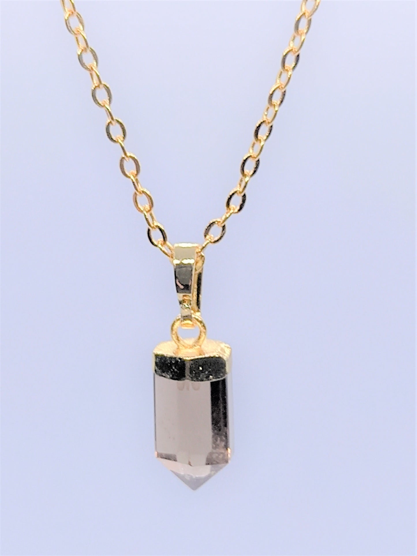 Gemstone Necklaces - Smokey Quartz Point Necklace